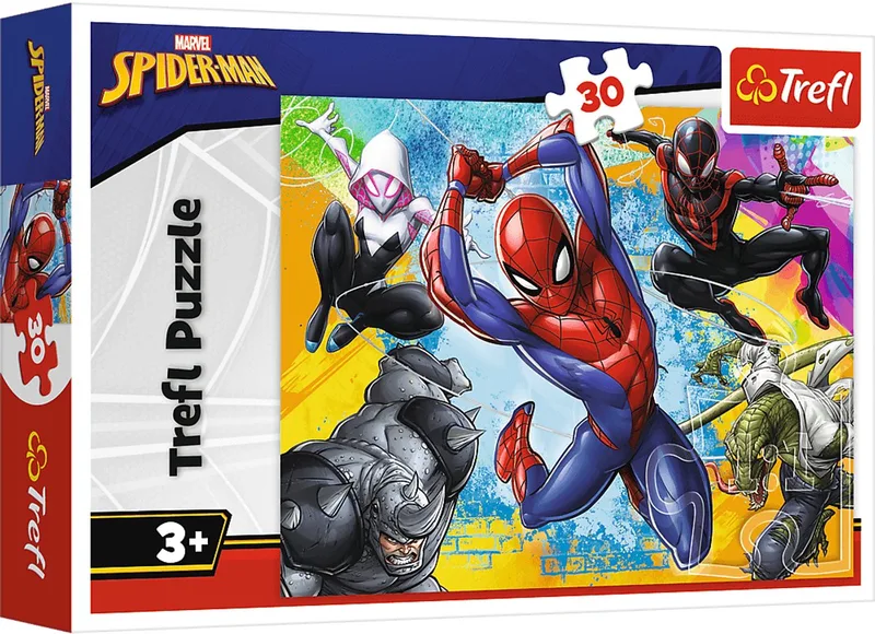 Spider-Man Legpuzzel - 30 stukjes - Vanaf 3 jaar van Trefl, editie Meerkleurig – doos