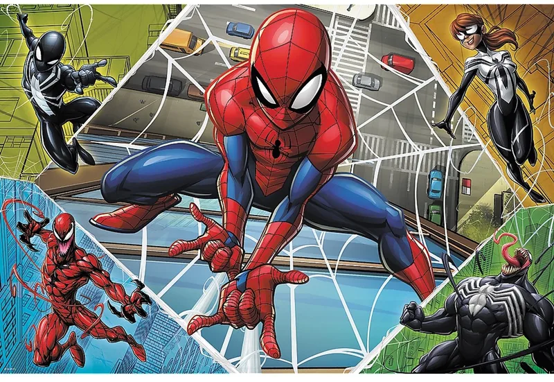 Spiderman legpuzzel 300 stukjes Marvel stripfiguren. van Trefl, editie Meerkleurig – doos