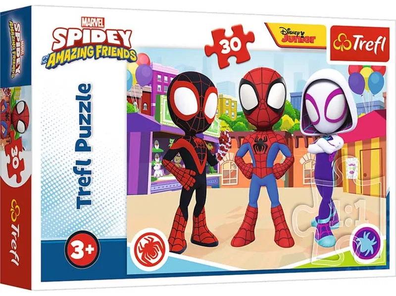 Spidey Marvel Spider-Man Legpuzzel - 30 stukjes - Vanaf 3 jaar from Trefl, Multicolour edition – box