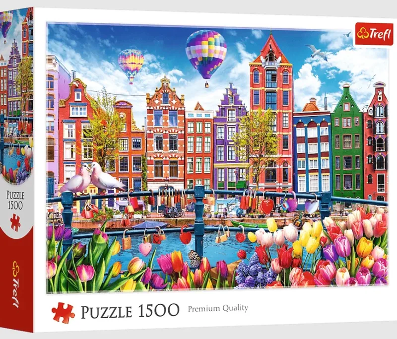 Stadsgezicht Legpuzzel - 1500 stukjes - Vanaf 12 jaar de Trefl, édition Multicolore – boîte