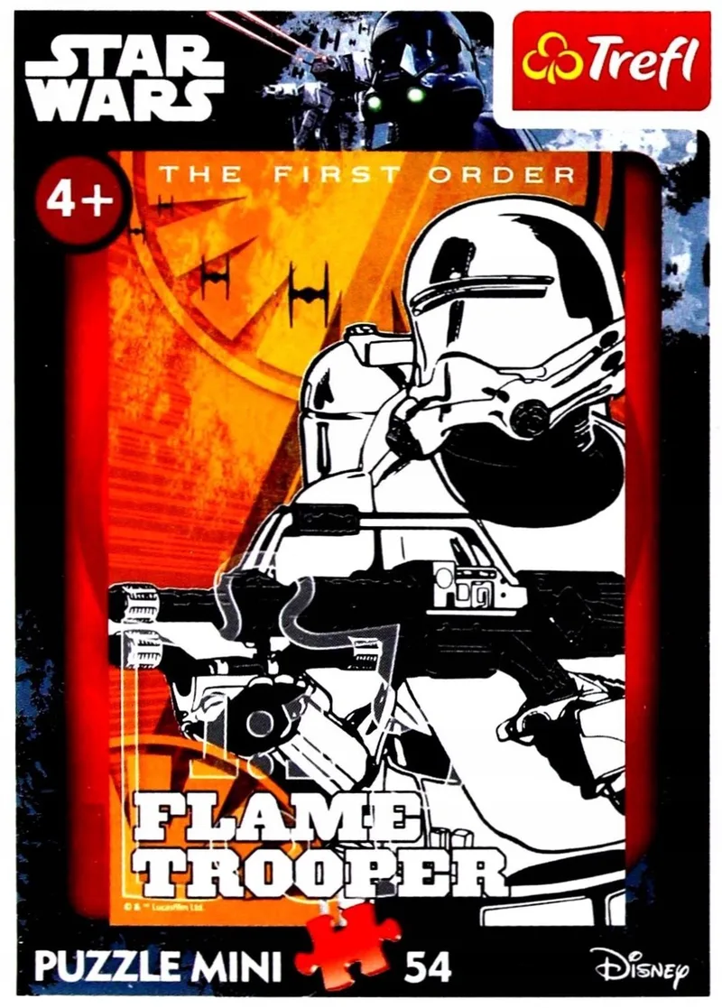 Star Wars Flame Trooper Mini Puzzel 54 Stukjes de Trefl, édition Multicolore – boîte