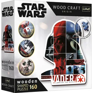 Star Wars houten legpuzzel - Darth Vader - 160 stukjes - FSC Mix. von Trefl, Ausgabe Mehrfarbig – Schachtel 2 von 4