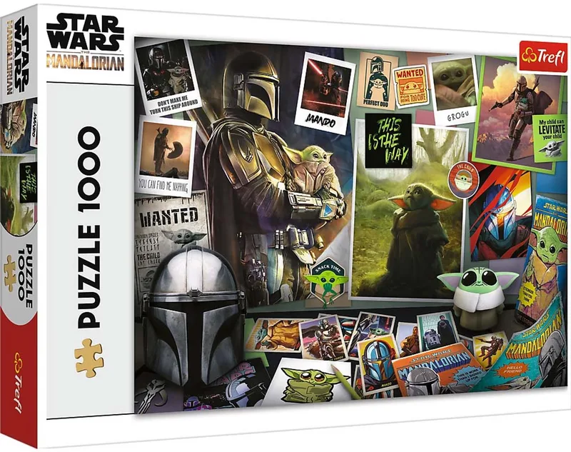 Star Wars puzzel - Grogu Mandalorian 1000 stukjes. van Trefl, editie Meerkleurig – doos