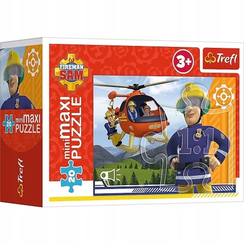 Strażak Sam Mini Maxi Puzzel 20 Stuks Trefl 21112 van Trefl, editie Meerkleurig – doos