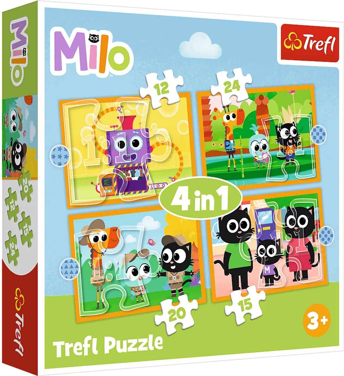 Stripfiguren Legpuzzel - 24 stukjes - Vanaf 3 jaar van Trefl, editie Meerkleurig – doos