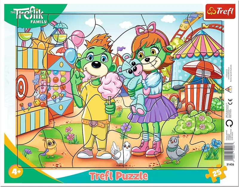 Stripfiguren Legpuzzel - 25 stukjes - Vanaf 3 jaar de Trefl, édition Multicolore – boîte