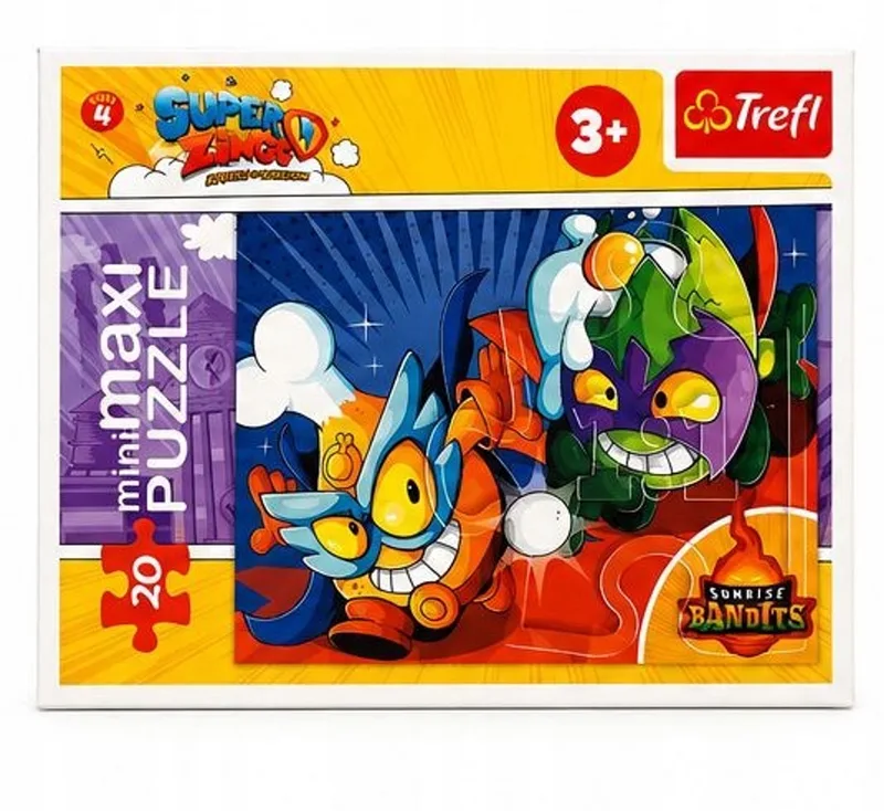 SuperZings Sunrise Bandits Mini Puzzel - 20 Elementen (3+) van Trefl – doos