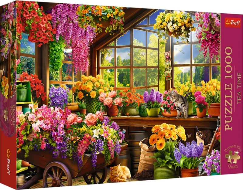 Tea Time Voorbereidingen voor de Lente Legpuzzel - 1000 stukjes - Vanaf 12 jaar van Trefl, editie Meerkleurig – doos