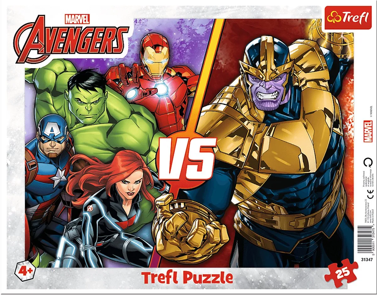 The Avengers Marvel Legpuzzel - 25 stukjes - Vanaf 3 jaar van Trefl, editie Meerkleurig – doos