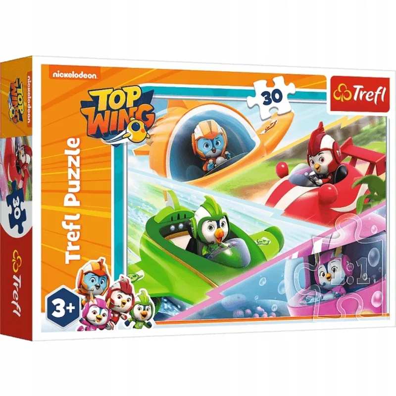TOP WINGS Puzzel 30 Stukken - Vliegende Avontuur van Trefl – doos