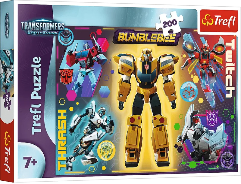 Transformers Legpuzzel - 200 stukjes - Vanaf 7 jaar de Trefl, édition Multicolore – boîte