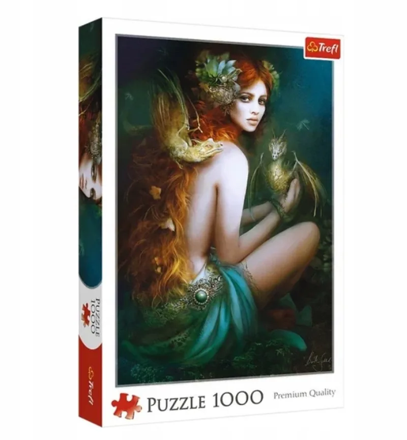 Trefl 1000-delige puzzel: Vrouw en Draken van Trefl, editie Multi-coloured – doos