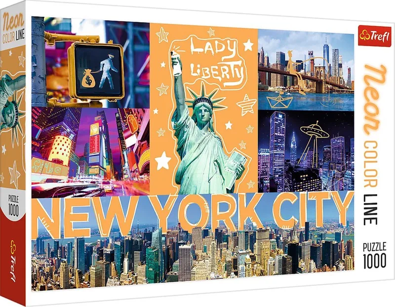 Trefl 1000NC - Neon city from Trefl, Multicolour edition – box