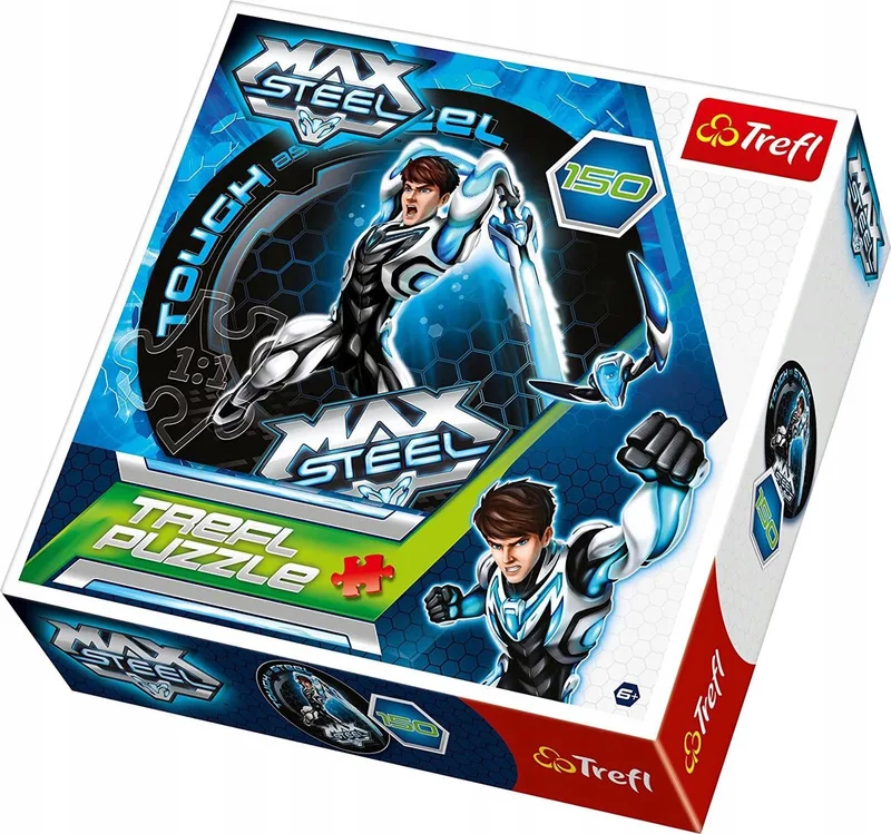 Trefl 150 Max Steel Ronde puzzel: Sterk als Staal van Trefl – doos