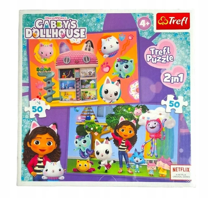 Trefl 2-in-1 Puzzel: Gabi's Poppenhuis 100 Stukjes from Trefl – box
