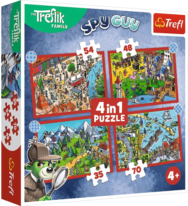 Trefl 34675, 70 stuk(s), Stripfiguren, 4 jaar van Trefl, editie Meerkleurig – doos
