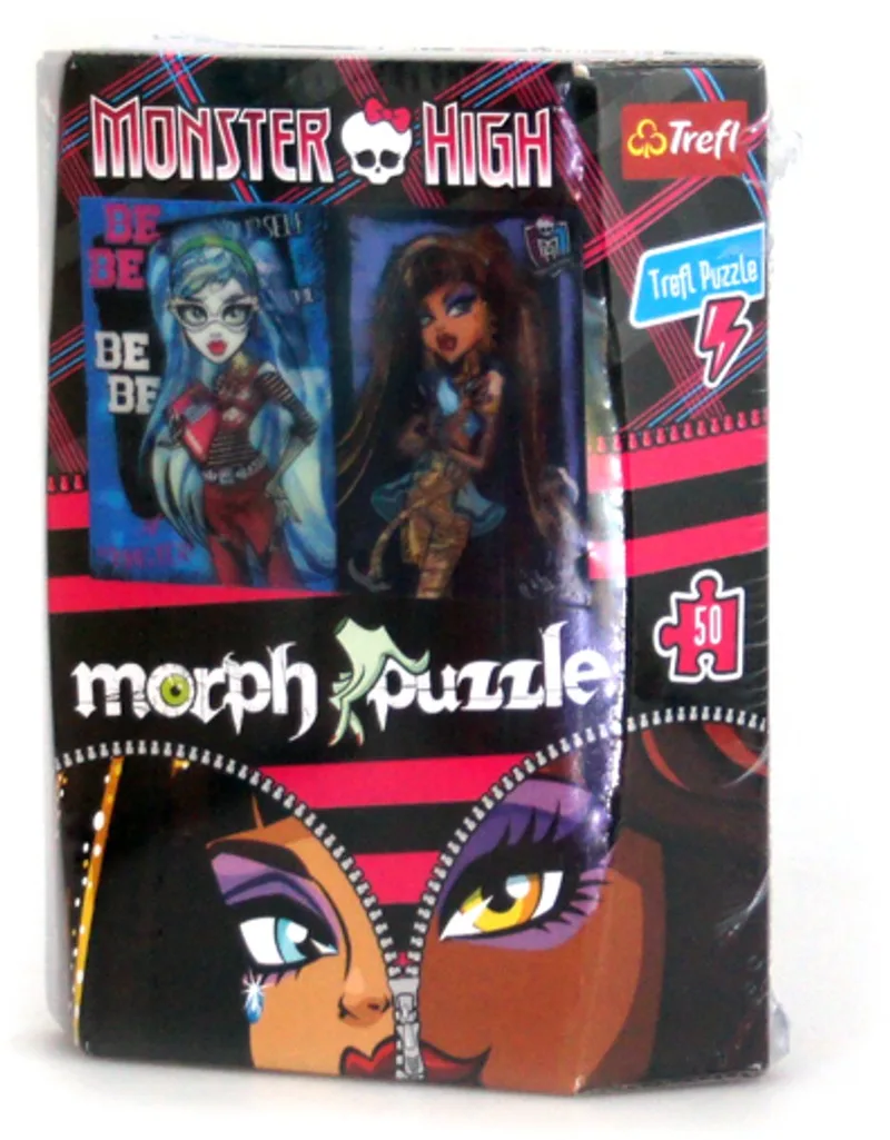 Trefl 3D Morph Monster High-puzzel 50 stukjes fra Trefl, Flerfarvet-udgave – æske