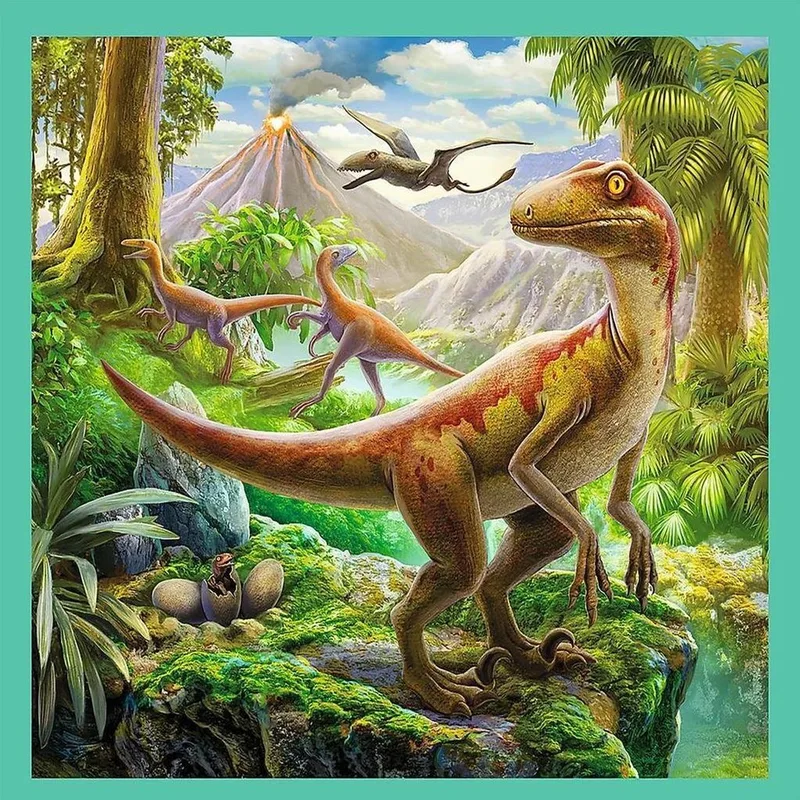 Trefl 3in1 Puzzel Dino's 20-50 Stukjes from Trefl, Multicolour edition – box