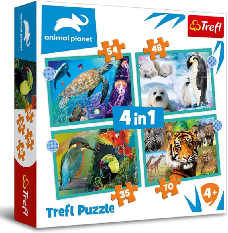 Trefl 4in1M - The mysterious world of animals / Discovery An van Trefl, editie Meerkleurig – doos