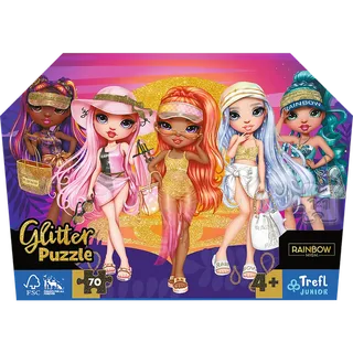 Trefl 70 glitter in a box - Glitter Dolls / MGA Rainbow High_FSC Mix 70%. von Trefl, Ausgabe Mehrfarbig – Schachtel 2 von 2