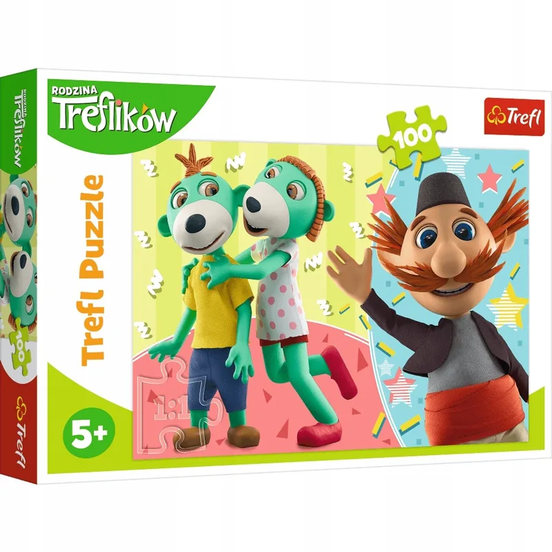 Trefliki Cijfers Puzzel Set 2x 100 Stuk 4+ Jaar fra Trefl – æske