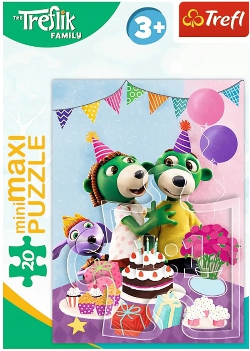 Trefliki Familie Mini Maxi-puzzel 20 stukjes - 22x16cm van Trefl – doos