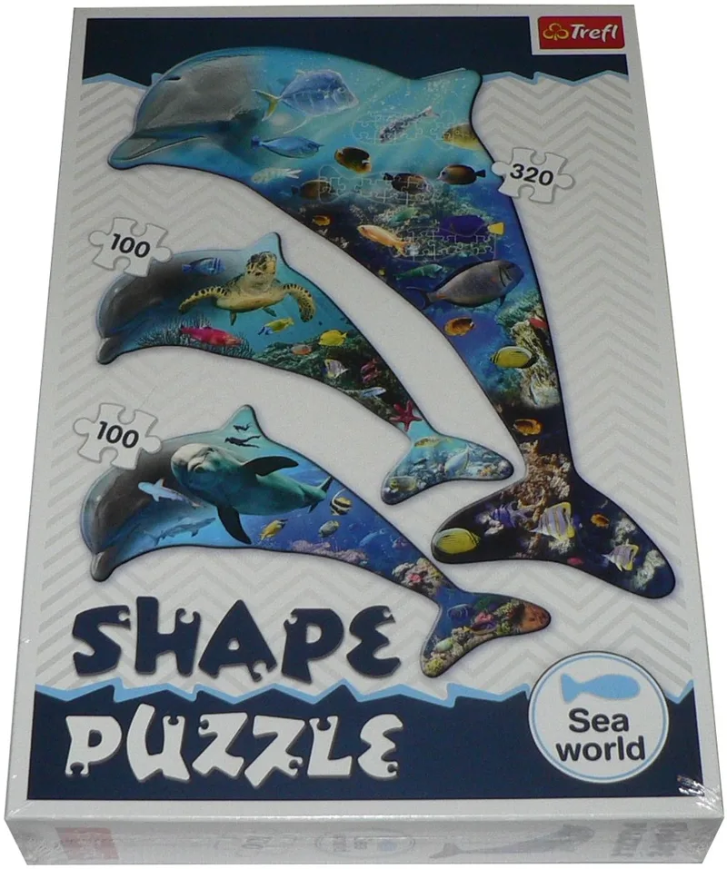 Vormpuzzel 320+100+100: Zeewereld 3-in-1 from Trefl – box