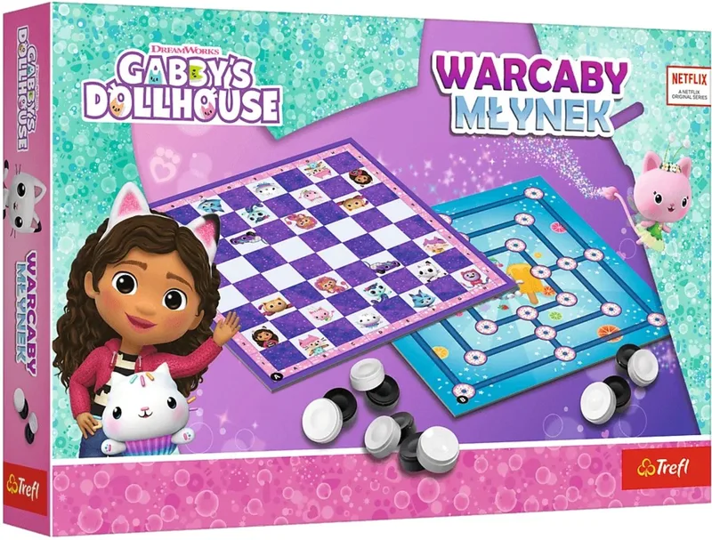 Warcaby Młynek Gabby's Dollhouse von Trefl – Schachtel