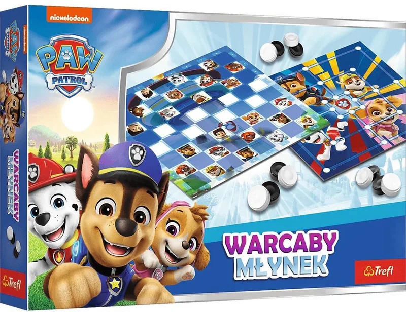 Warcaby Młynek Paw Patrol van Trefl – doos