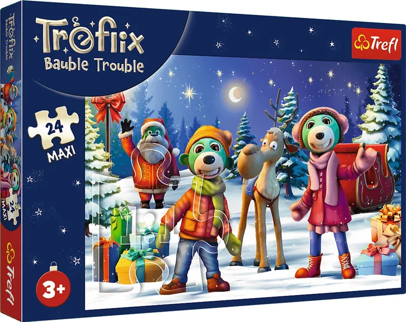 Winterdieren Maxi Legpuzzel - 24 stukjes - Vanaf 3 jaar from Trefl, Multicolour edition – box
