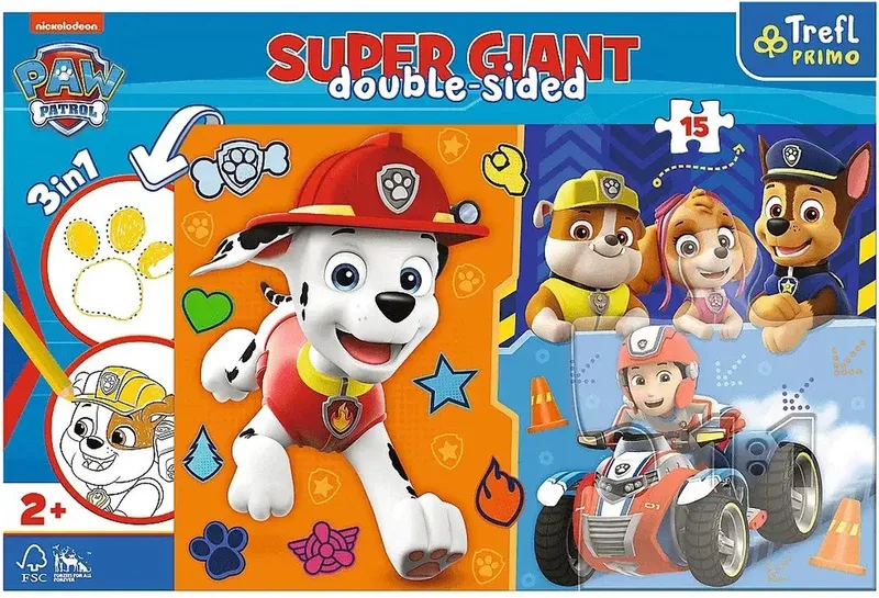 XXL Teile - Paw Patrol - 15 Teile. van Trefl, editie Meerkleurig – doos