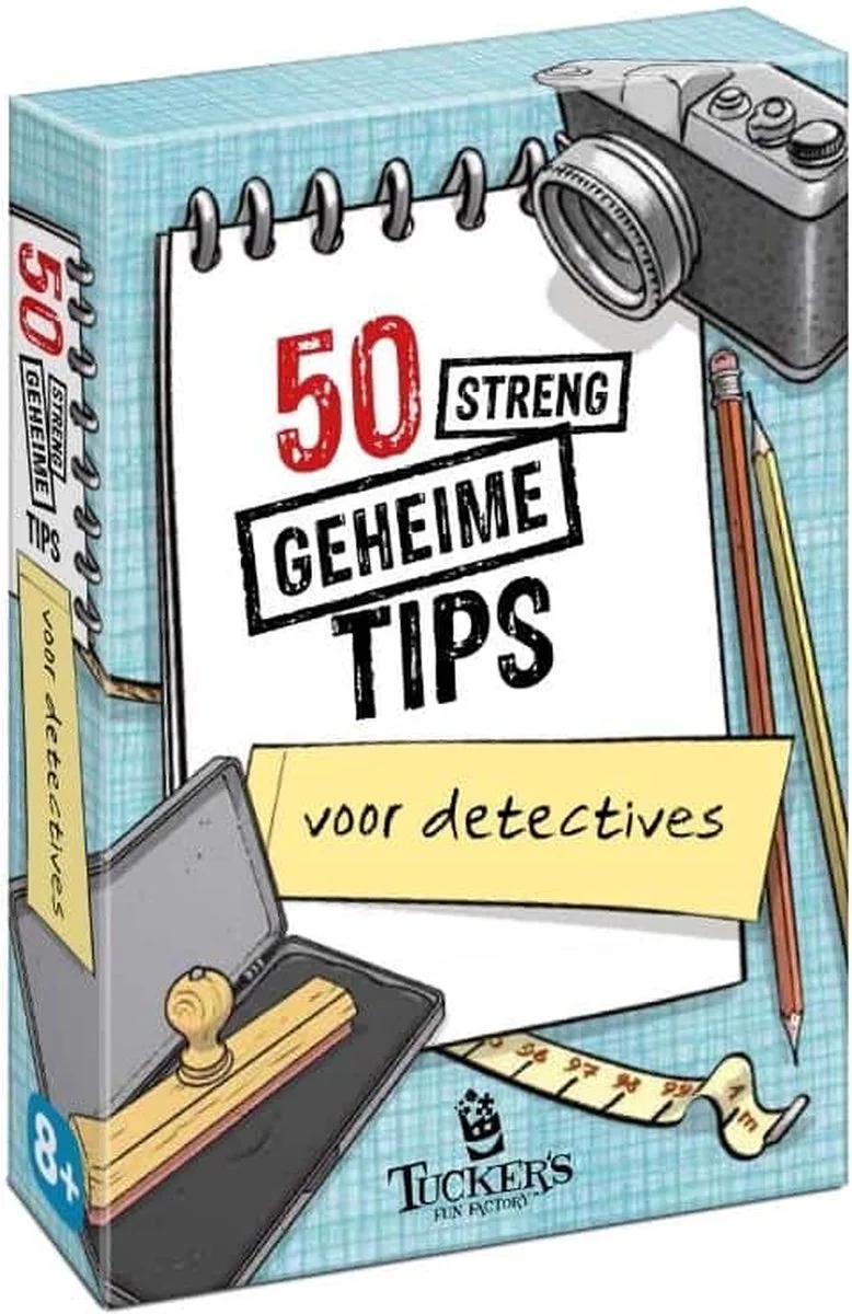 50 streng geheime tips voor detectives fra Tucker's Fun Factory – æske