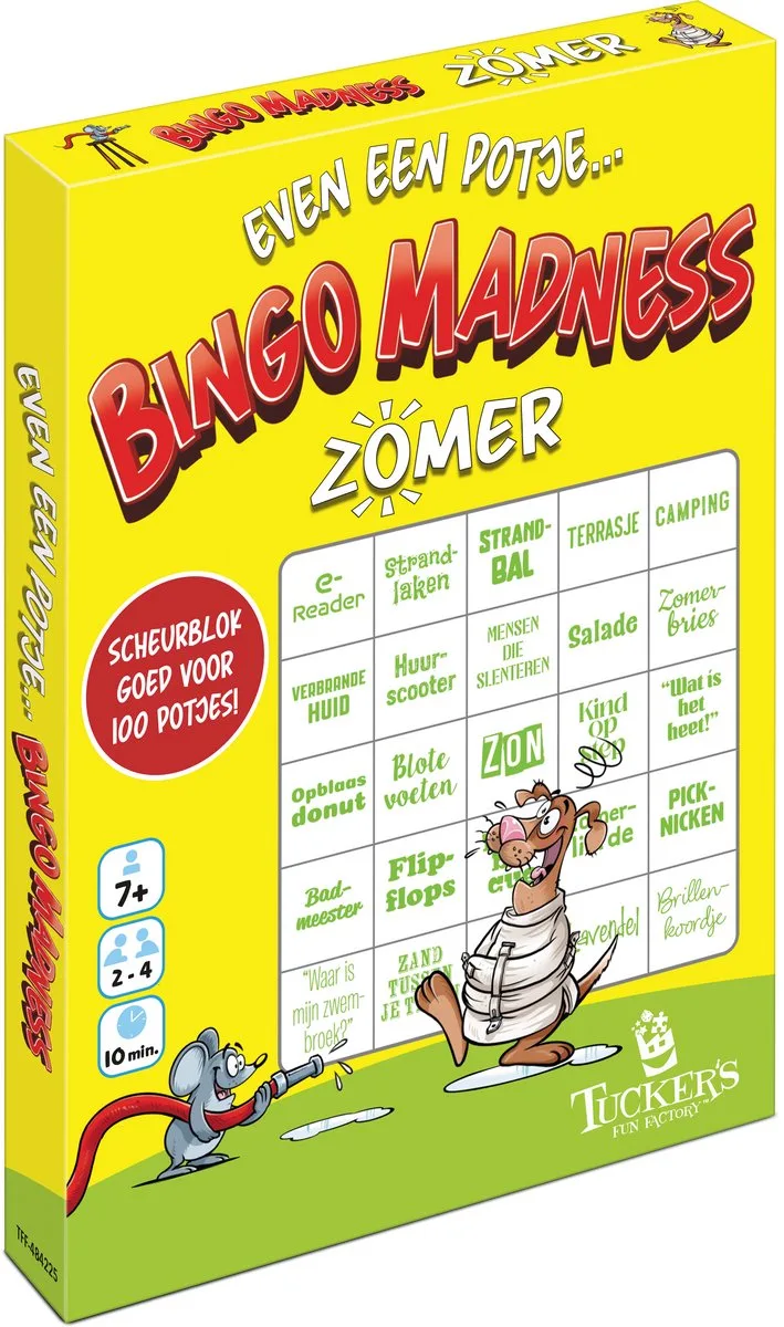 bingo spel zomer editie - gezelschapsspel voor kinderen. from Tucker's Fun Factory – box