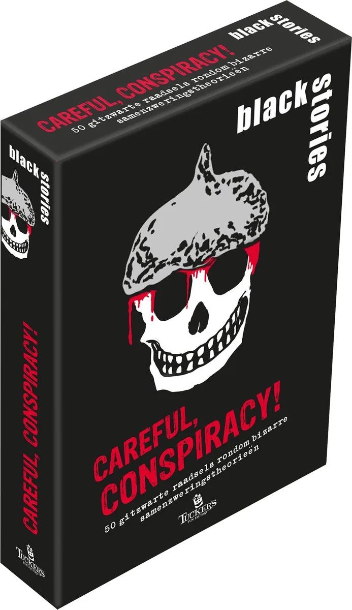 black stories Careful, Conspiracy! from Tucker's Fun Factory – box
