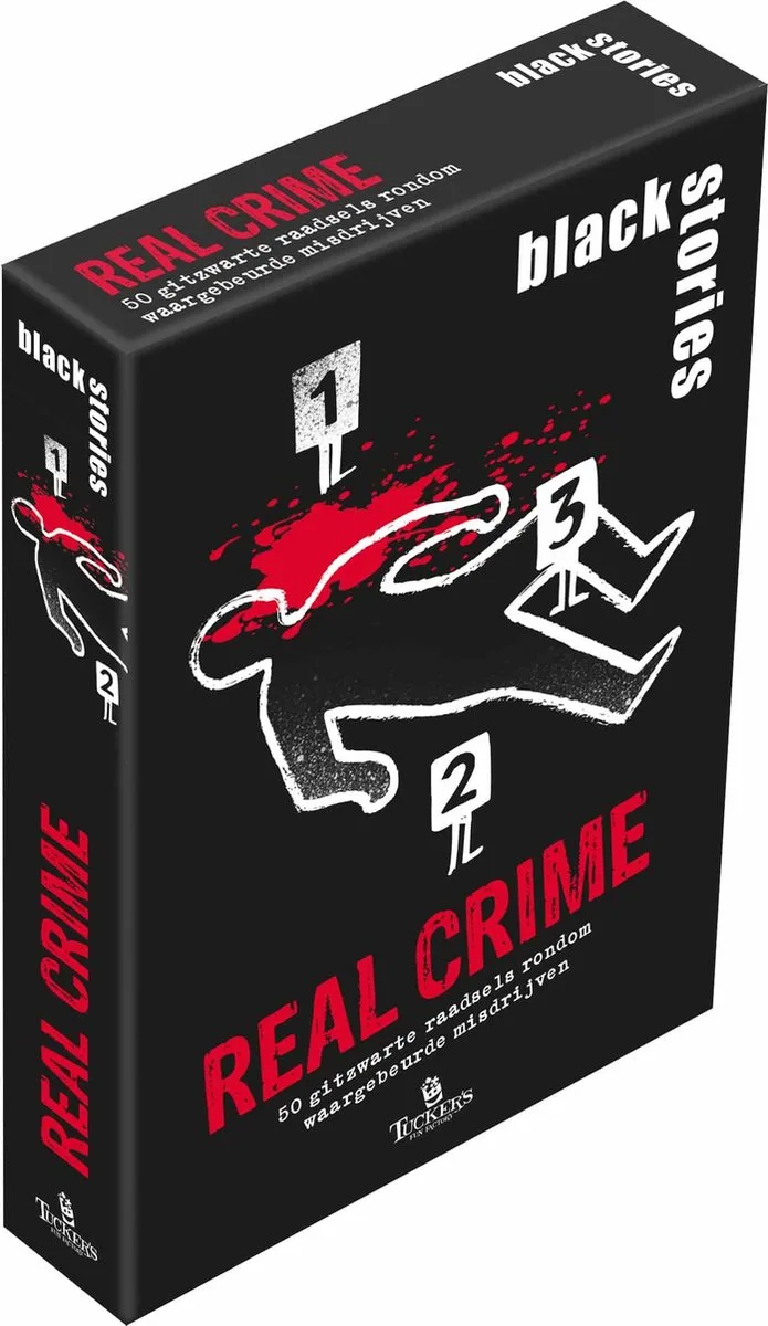 black stories Real Crime från Tucker's Fun Factory – kartong
