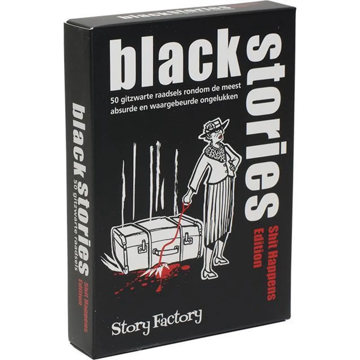 Black Stories: Shit Happens fra Tucker's Fun Factory – æske