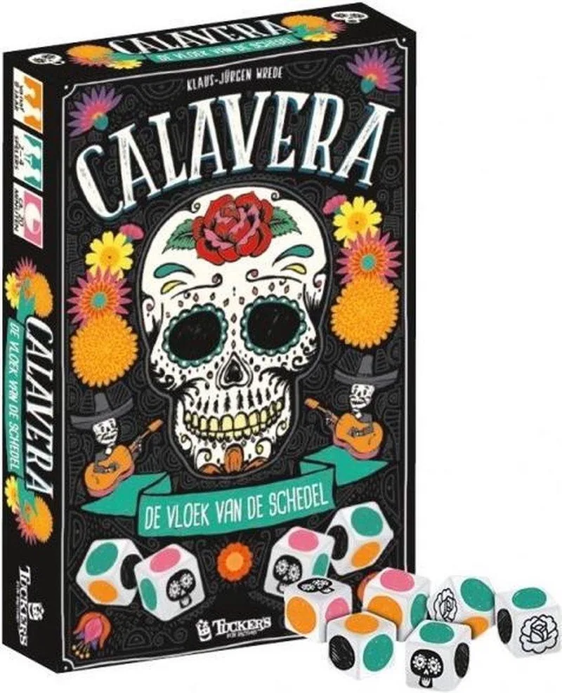 Calavera Dobbelspel de Tucker's Fun Factory, édition Meerkleurig – boîte