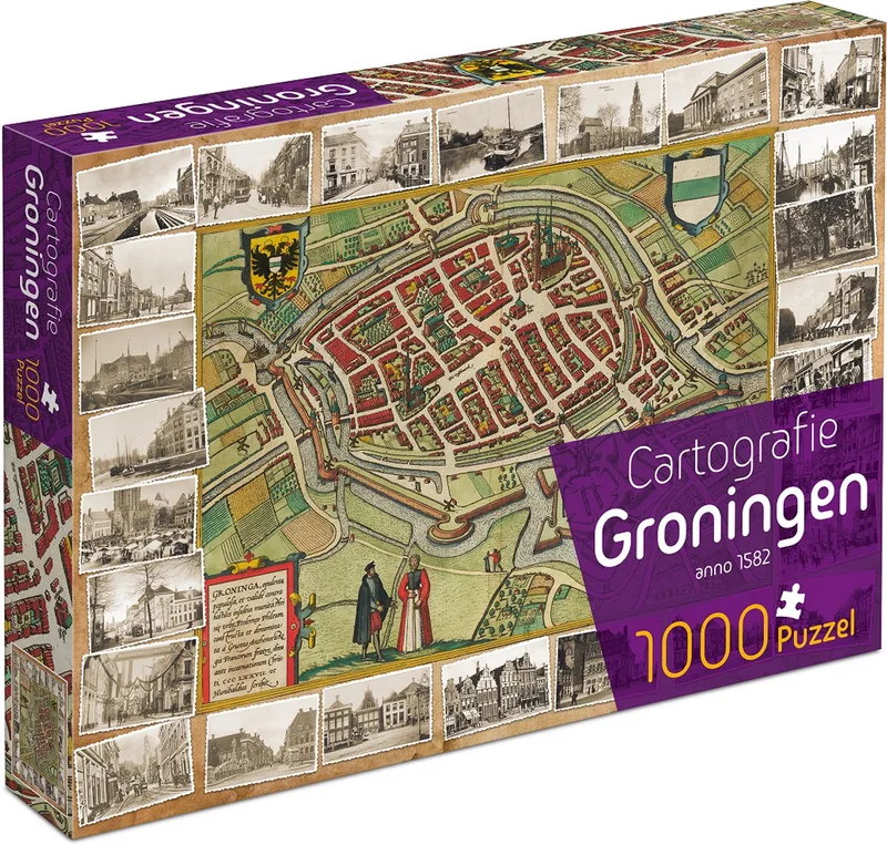 Cartografie Groningen (1000) von Tucker's Fun Factory, Ausgabe Groningen – Schachtel