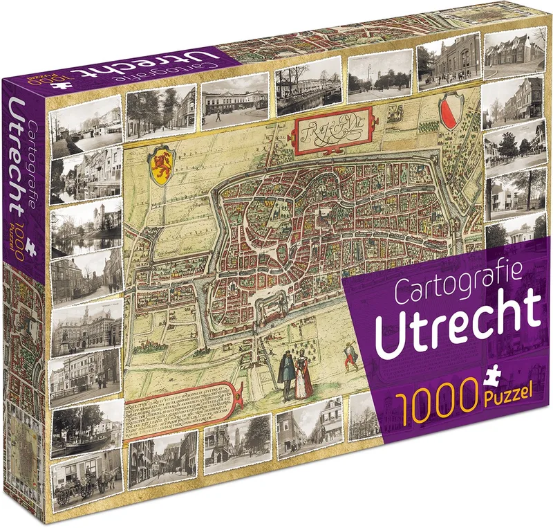 Cartografie Utrecht (1000) van Tucker's Fun Factory, editie Utrecht – doos