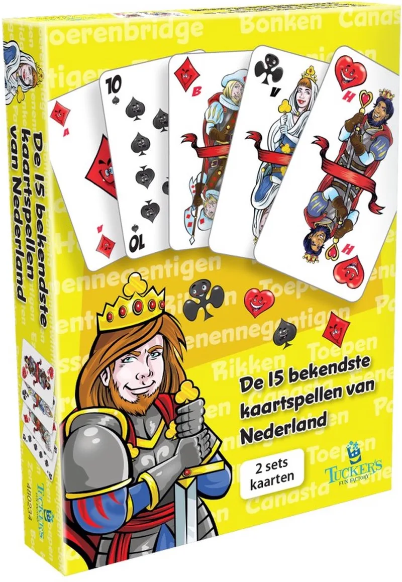De 15 Bekendste Kaartspellen fra Tucker's Fun Factory – æske