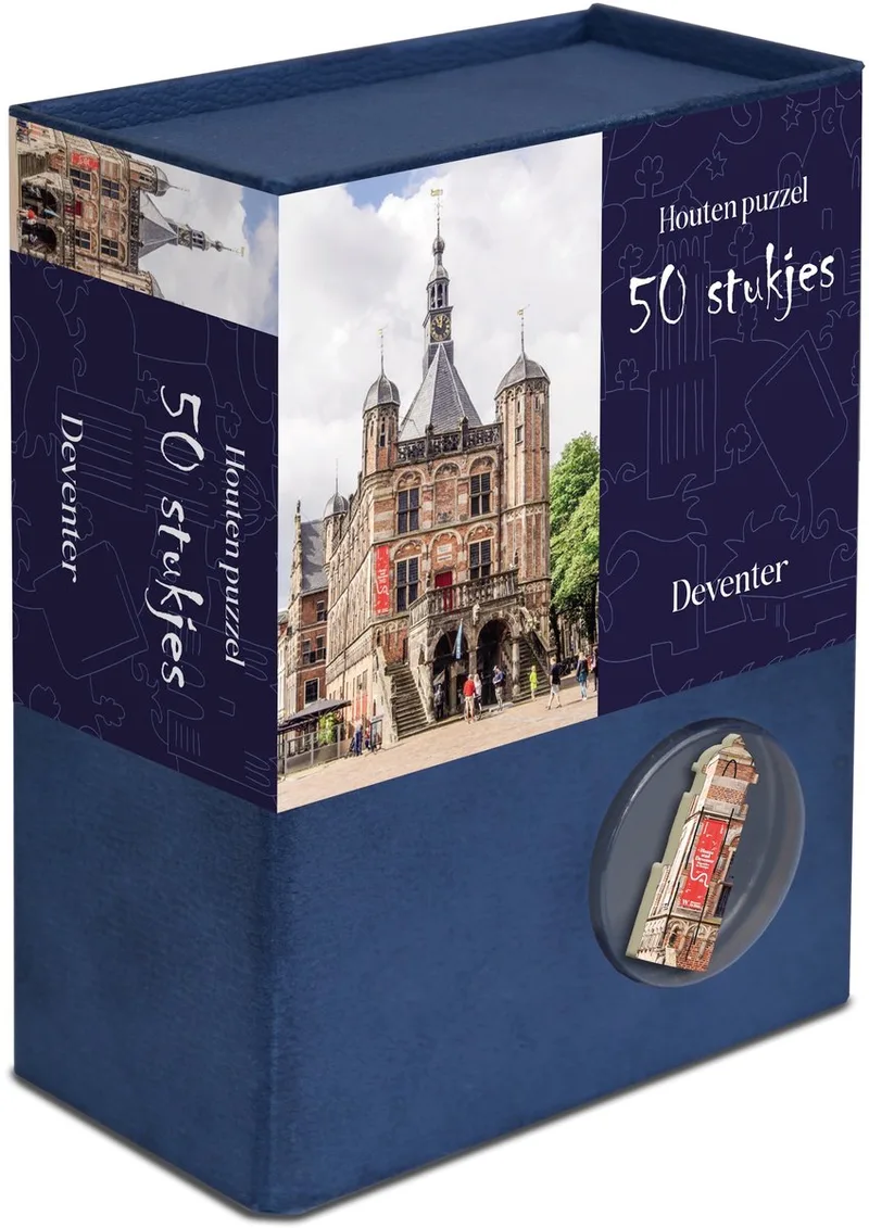 Houten puzzel - 50 puzzelstukjes 13,5×12cm (b×h) from Tucker's Fun Factory, Deventer edition – box