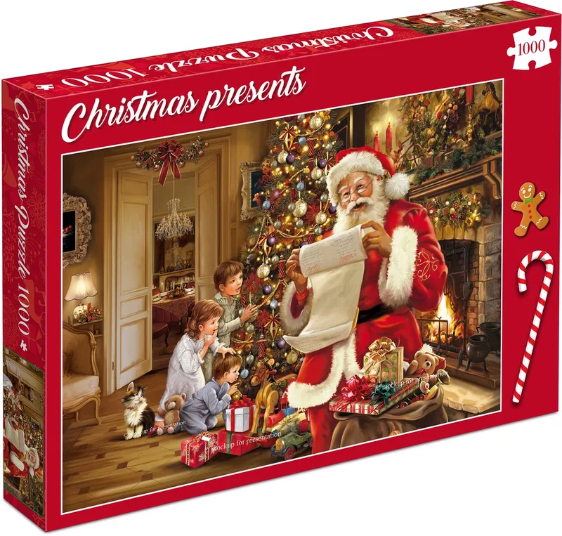 Kerstcadeaus (1000) van Tucker's Fun Factory, editie Meerkleurig – doos