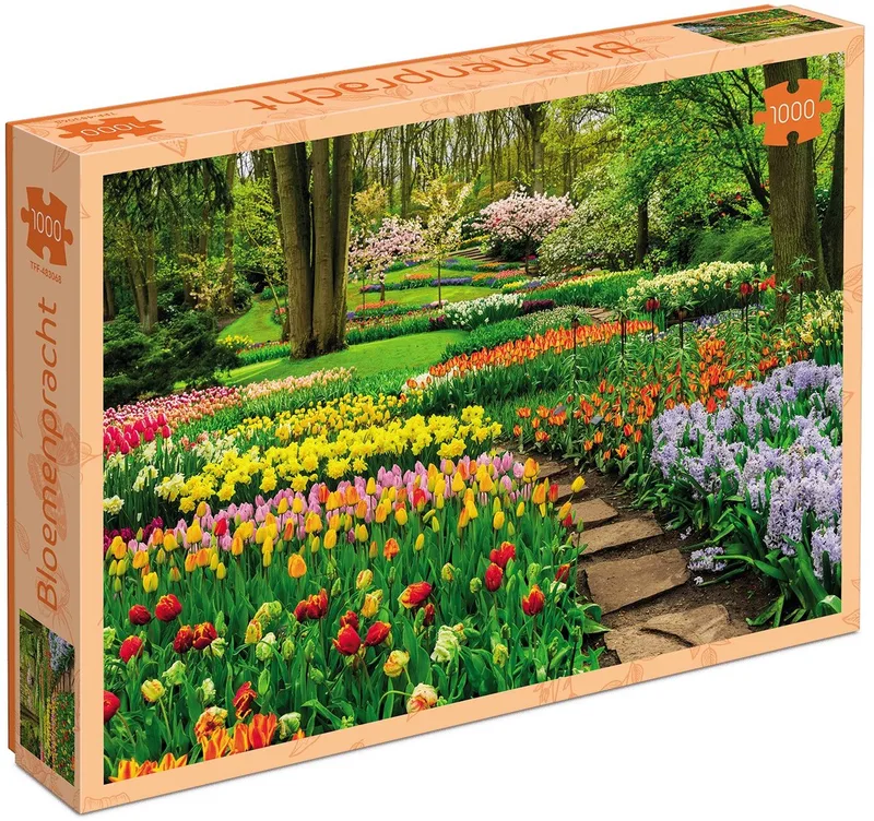 Legpuzzel (1000 stukjes) de Tucker's Fun Factory, édition Bloemenpracht – boîte