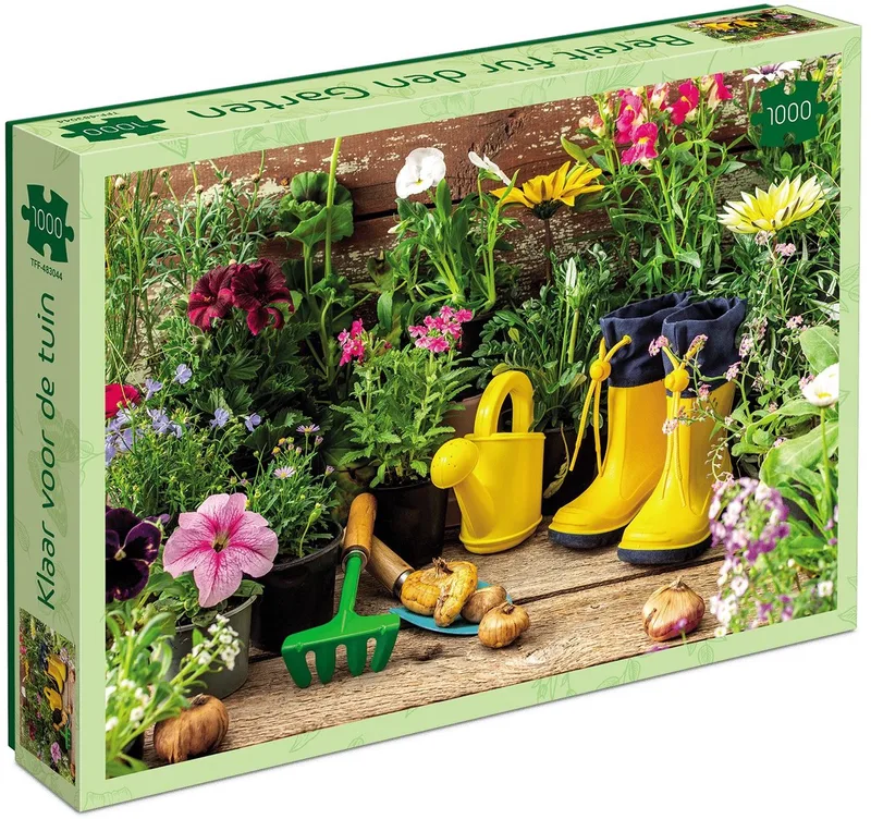 Legpuzzel (1000 stukjes) from Tucker's Fun Factory, Klaar voor de tuin edition – box