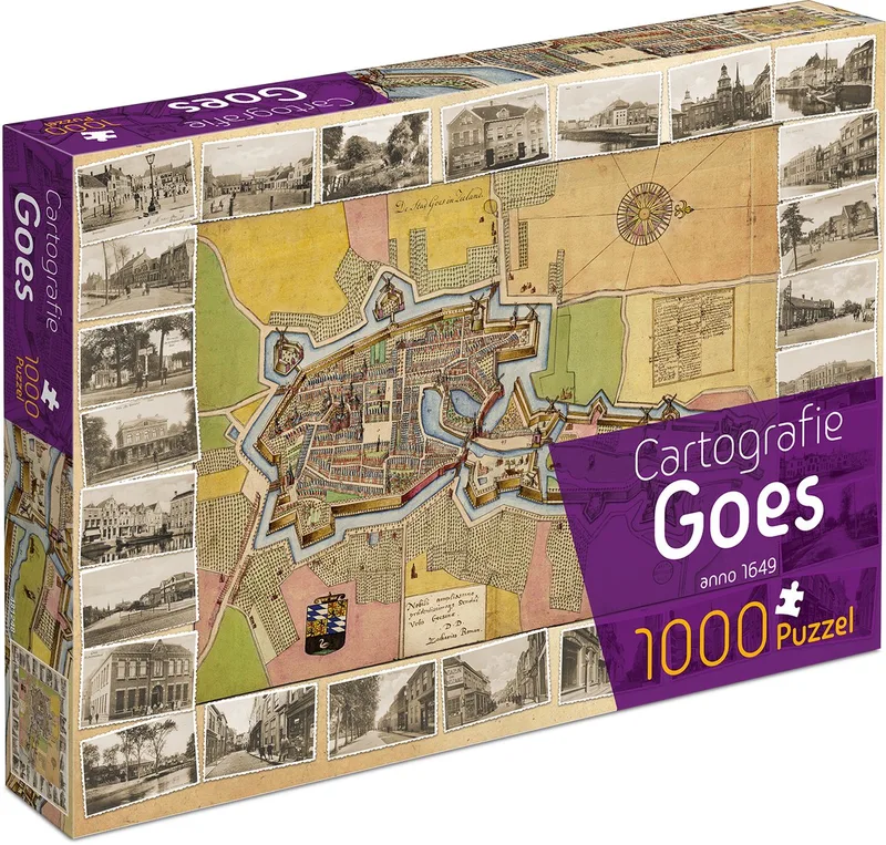 legpuzzel Cartografie 1000 stukjes karton. von Tucker's Fun Factory, Ausgabe Goes – Schachtel