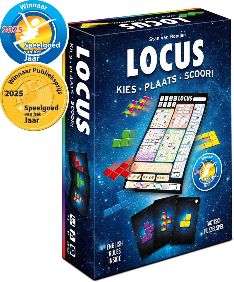 Locus - Kaartspel - Dubbel Winnaar Speelgoed van het Jaar 2025 från Tucker's Fun Factory – kartong