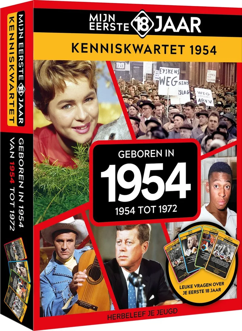 Mijn eerste 18 jaar Kenniskwartet 1954 (België) fra Tucker's Fun Factory – æske