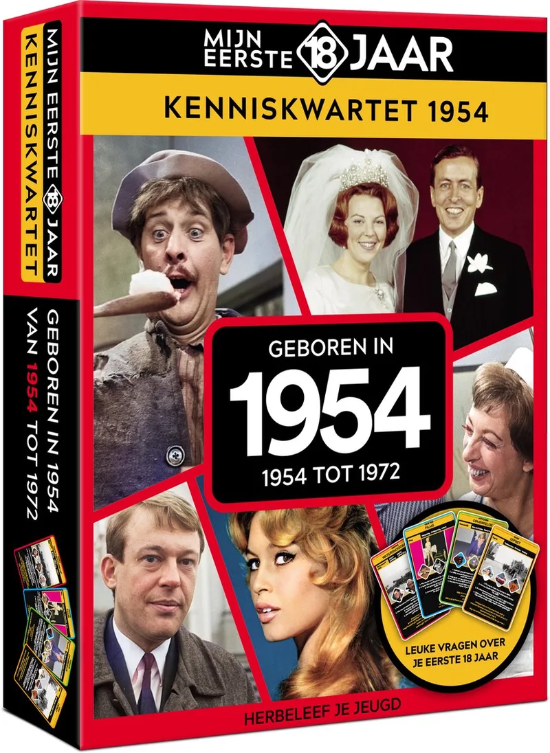 Mijn eerste 18 jaar Kenniskwartet 1954 NL fra Tucker's Fun Factory – æske