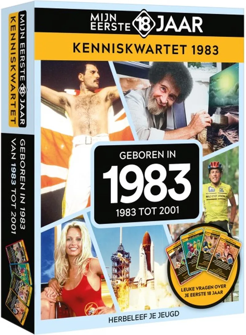 Mijn Eerste 18 Jaar - Kenniskwartet 1983 - Geboren in 1983 tot 2001 de Tucker's Fun Factory – boîte