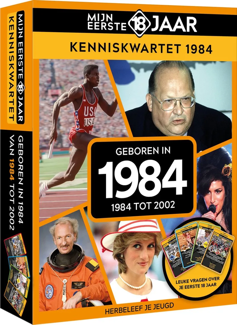 Mijn eerste 18 jaar Kenniskwartet 1984 (België) from Tucker's Fun Factory – box
